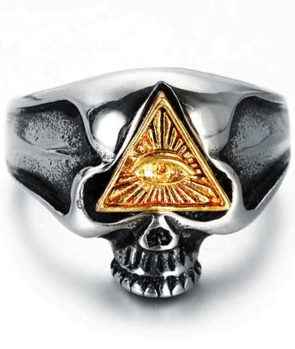 Männer Illuminati Ring (stahl)
