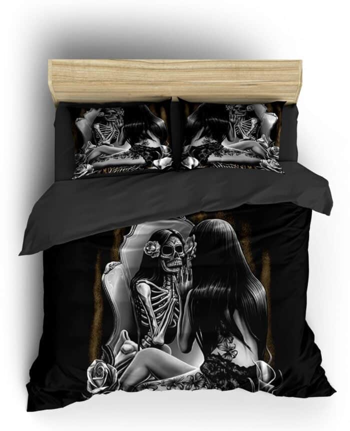 Gothic Totenkopf Bettbezug