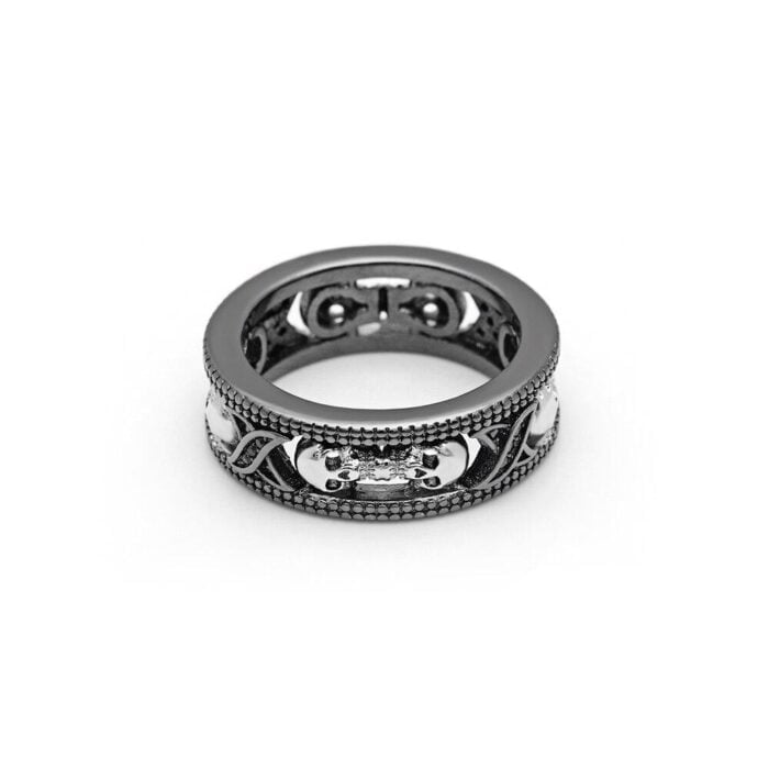 Damen Totenkopf-ring (edelstahl)