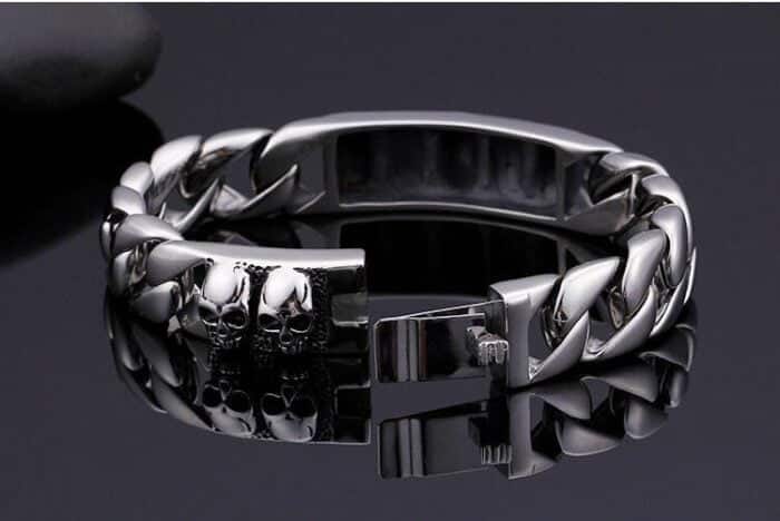 Malteserkreuz-armband (stahl)