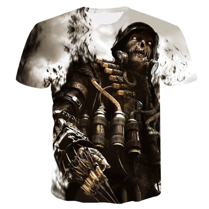 Herren Totenkopf T-shirt
