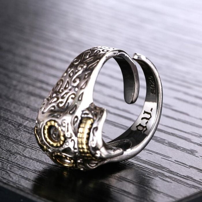 Mexikanischer Totenkopf-ring Für Männer (edelstahl)