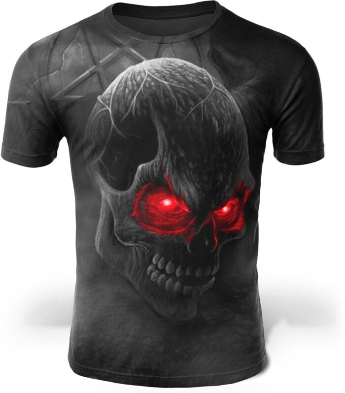 Herren Totenkopf T-shirt